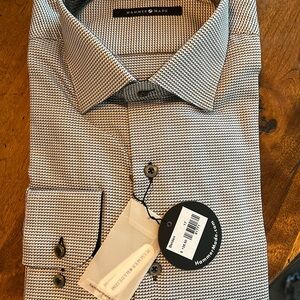 Hammer Made Men's Black and White Casual Button Down Shirt XL NWT